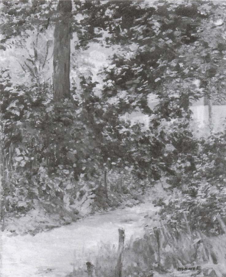 Edouard Manet Garden Lane in Reuil